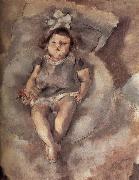 Jules Pascin Baby painting
